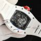 swiss replica Richard Mille RM055 Bubba Watson white ceramic case rubber strap watch (8)_th.jpg